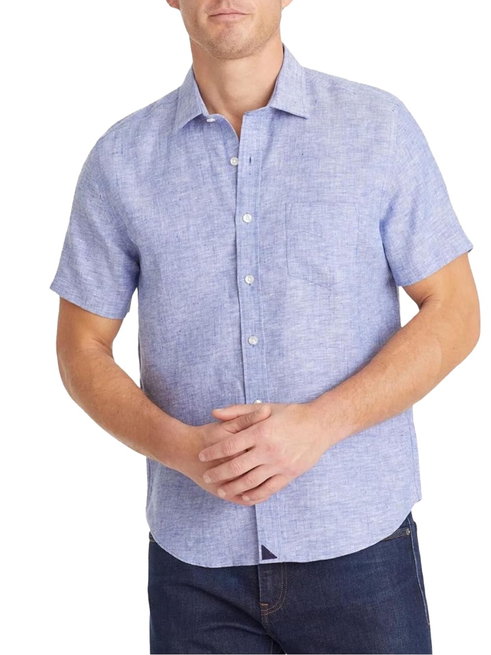 UNTUCKit Cameron shirt in Chambray. Size XL #casual #quiet luxury